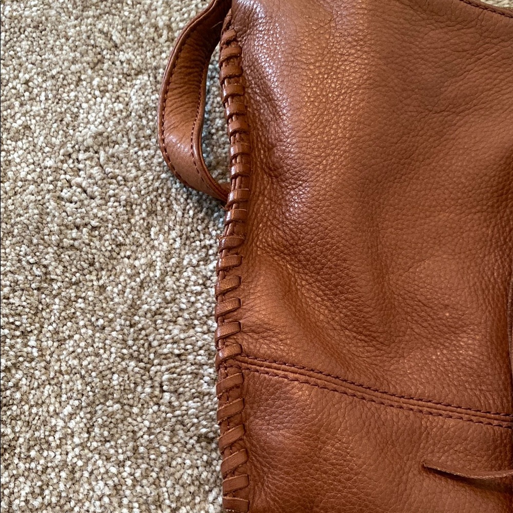 Hobo Brown Leather Fringe Bag - Picture 3 of 7